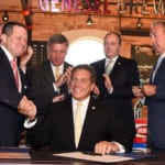 Signing of NY farm brewery law